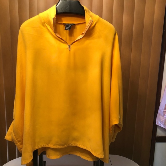Ashro Tops - Astro fall yellow pullover shirt Jacket with batwing like arm sleeves